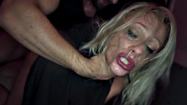 Wild perverted fucker nails tattooed amateur slut in van