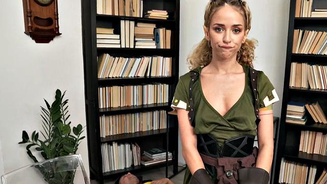 Cosplay babes 3some fucked and facialized in parody sex