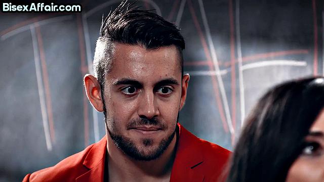 Horny alt babe banged in bi 3some