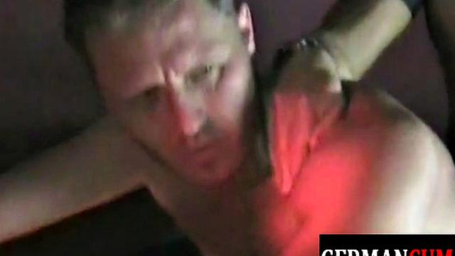 Athletic German bottom breeded and mouth spermed by DILF