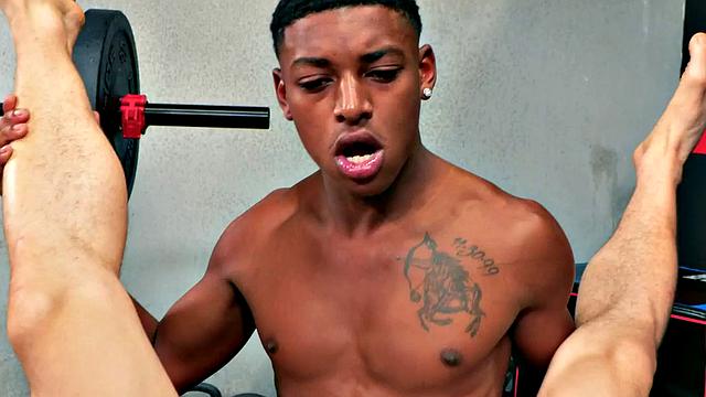 BBC stud rims and barebacks gym stud after getting sucked