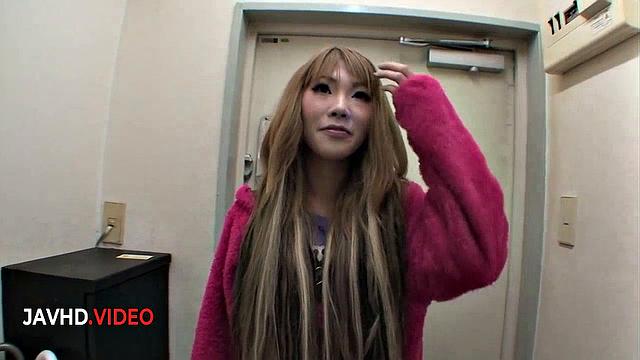 Pretty Saki Oshiro Gives a Hot Blowjob Then Rides Cock Hard in Bathroom POV Action