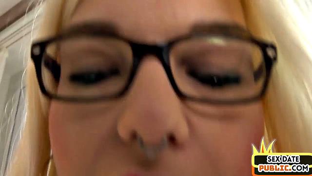 Public cocksucking German babe fucked in hotel room