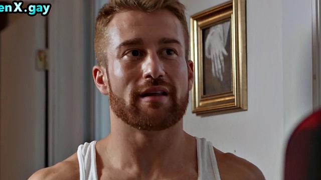 Manly jock barebacked by twinks after cocksucking