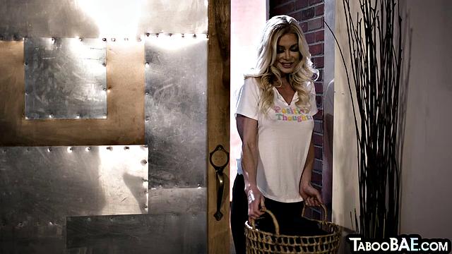 Gorgeous blonde lez licking her GF