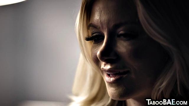 Gorgeous blonde lez licking her GF