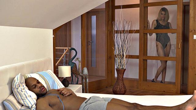 BLACK4K. Unsatisfied MILF pays visit to beau only to taste his black rod