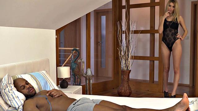 BLACK4K. Unsatisfied MILF pays visit to beau only to taste his black rod