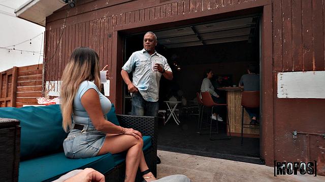 Waitress Breaks for Big Sub