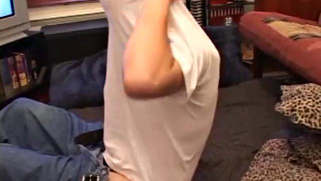 Rick is on the floor working his cock through his pants, before pulling out a boner. After stripping naked, he lubes his cock and begins jacking off. He takes out an anal sex toy and pops it into his ass, as he pleasures himself.