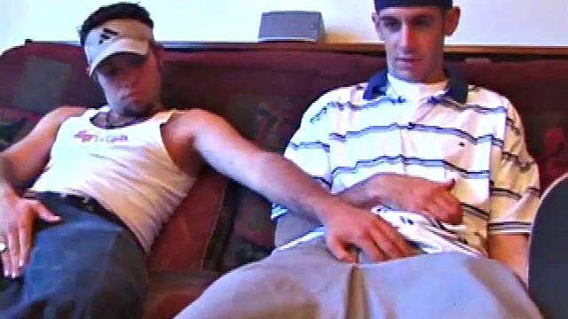 The boys are watching some porn, when Apollo leans over to give Tag some. Tag strokes Apollo, and it looks like this straight boy wants to give him some.