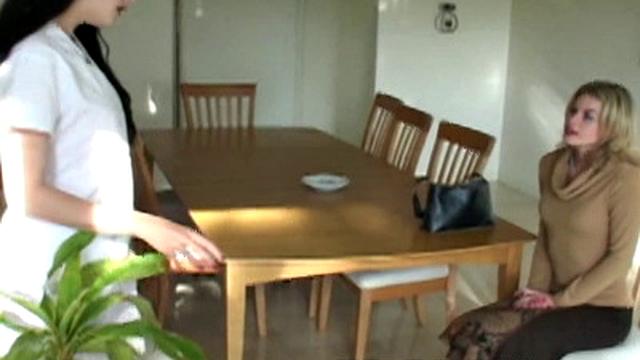 Stunning stocking tease while masturbating with GF