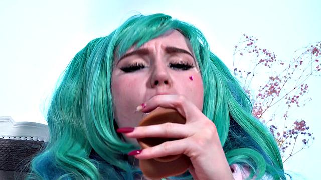 Leyla Lure Is A Blue Haired Hentai Slut