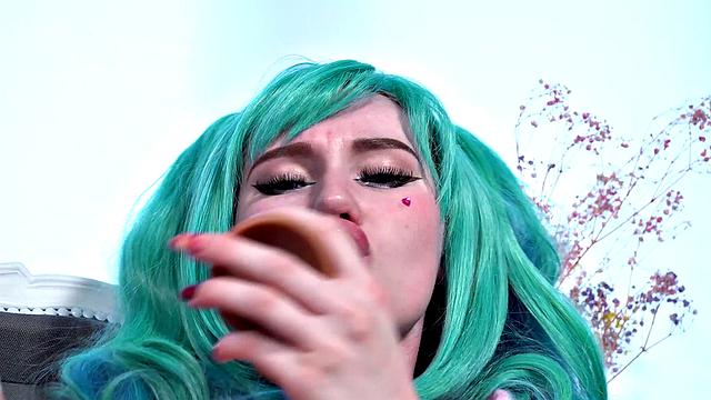 Leyla Lure Is A Blue Haired Hentai Slut