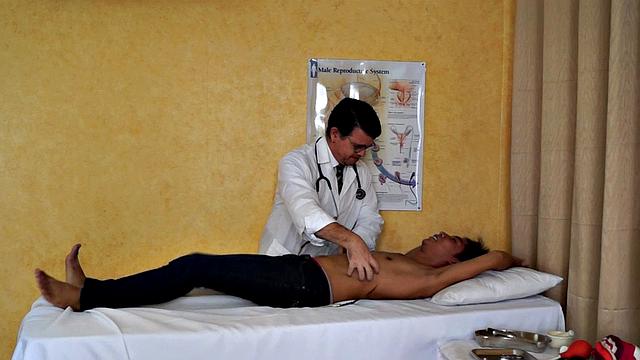 Rave just assumed that his doctor's name Dr. Tickles was just a peculiar name. But little did he know that his kinky doctor also has a peculiar method of treating his young Asian twink patients. He uses tickle therapy to cure them of their ailment.