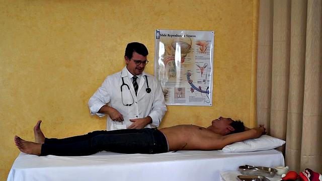 Rave just assumed that his doctor's name Dr. Tickles was just a peculiar name. But little did he know that his kinky doctor also has a peculiar method of treating his young Asian twink patients. He uses tickle therapy to cure them of their ailment.