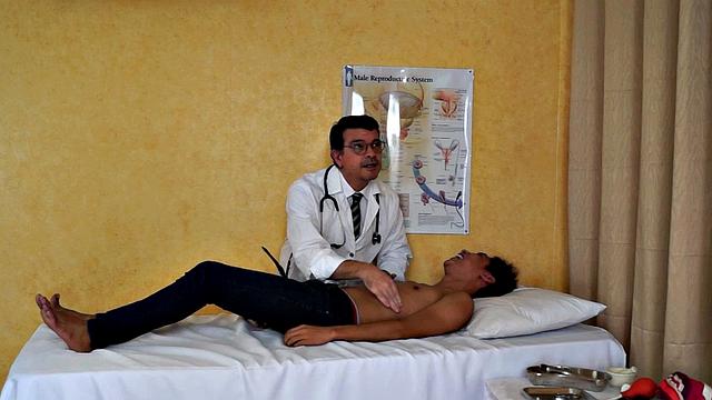 Rave just assumed that his doctor's name Dr. Tickles was just a peculiar name. But little did he know that his kinky doctor also has a peculiar method of treating his young Asian twink patients. He uses tickle therapy to cure them of their ailment.