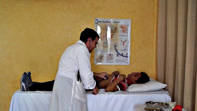 Rave just assumed that his doctor's name Dr. Tickles was just a peculiar name. But little did he know that his kinky doctor also has a peculiar method of treating his young Asian twink patients. He uses tickle therapy to cure them of their ailment.