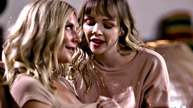 Dirty bitches enjoy rubbing pussies before licking