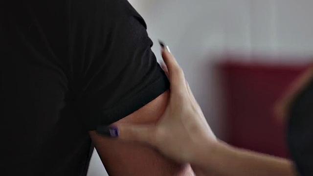 Smallcock TS MILF in lingerie barebacked by BF