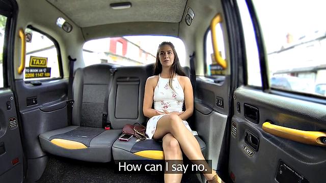 Flexible American babe in a dress gets her pussy fingered and fucked in reverse cowgirl