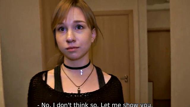 DEBT4k. Girl likes expensive gadgets that she works off by copulation.