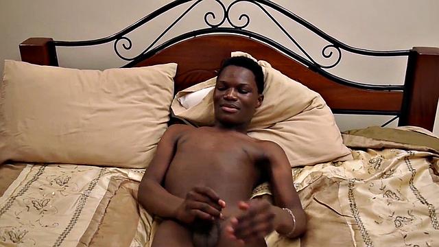 Ebony hottie trades her body for cash with her fingers and toys in her tight butthole