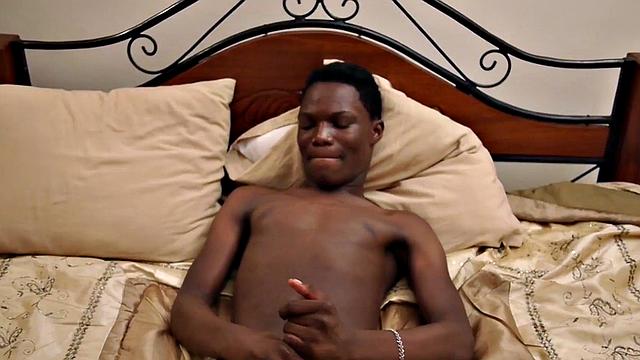 Ebony hottie trades her body for cash with her fingers and toys in her tight butthole