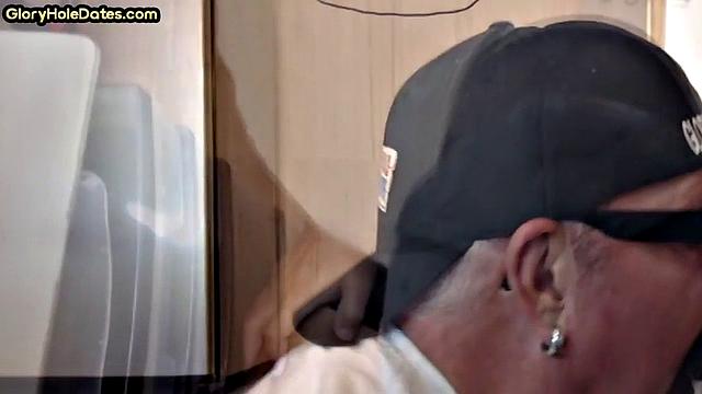 Moustached amateur goes all in with a hungry bj and tongue action, busted by a very secret camera