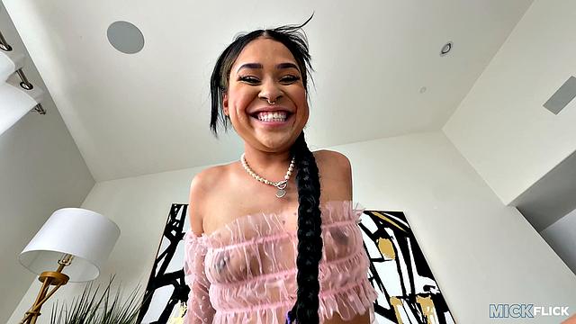 Ryder Rey takes Mick Blue deep and hard, craving every inch until she can't hold back
