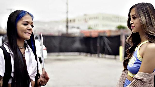 Sexy lesbian seduces naughty dyke before eating her out