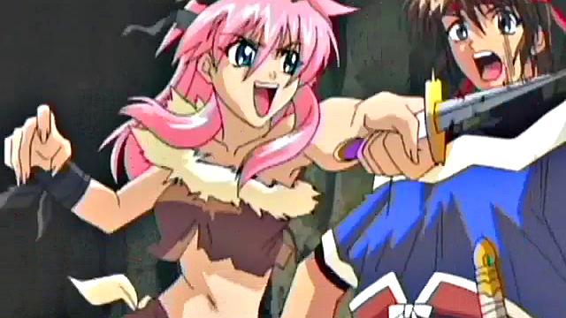 Horny anime slut fucking hard