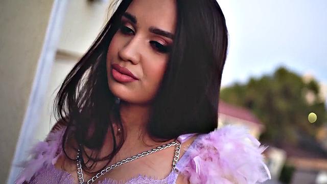 brunette lingerie telegram hard