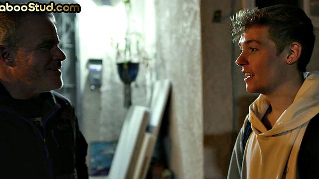 Taboo stepdaddy fucks 21yo stepson bottom in bedroom