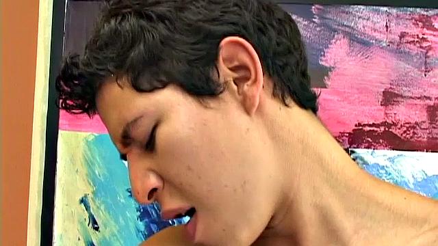 Little Marcelo shows appreciation to Emanuel for a good deed by letting the young Latino bareback his ass. In the room, the boy quickly gets his lips wrapped around Emanuel's big uncut cock and sucks him stiff.