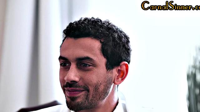 Inked nympho babe pounded by doctor in his office