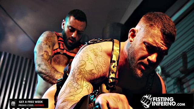 Muscly Sub Railed By Hairy Dom - Drew Valentino, Tryp Bates - FistingInferno