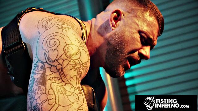 Muscly Sub Railed By Hairy Dom - Drew Valentino, Tryp Bates - FistingInferno