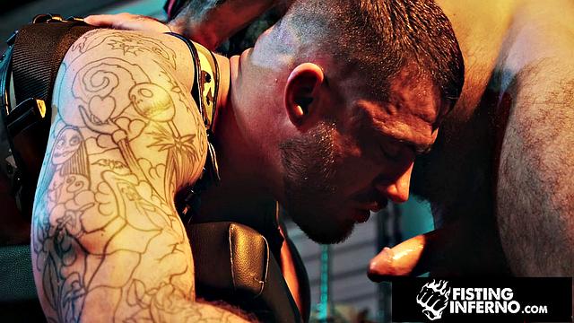 Muscly Sub Railed By Hairy Dom - Drew Valentino, Tryp Bates - FistingInferno