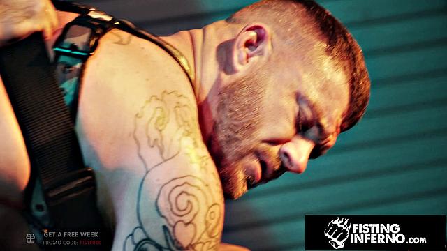 Muscly Sub Railed By Hairy Dom - Drew Valentino, Tryp Bates - FistingInferno