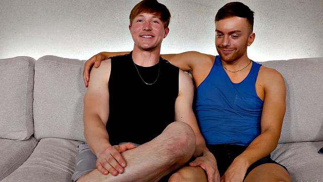 Athletic stud bareback fucks bottom on casting