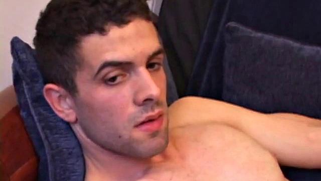 Tattooed Jesse strops naked and gets his sizeable skater punk cock stiff for a first time solo. He savoring the pleasure his hand delivers, shooting his cum load onto his abs.