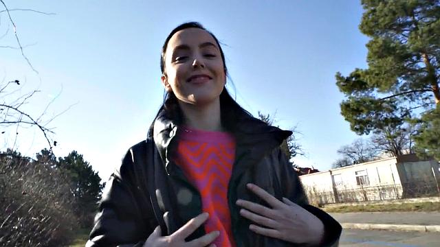 Public drilled outdoor by horny POV fucker