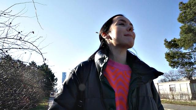 Public drilled outdoor by horny POV fucker