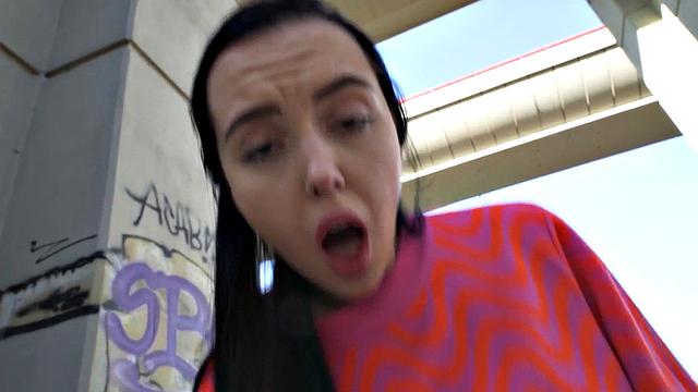 Public drilled outdoor by horny POV fucker