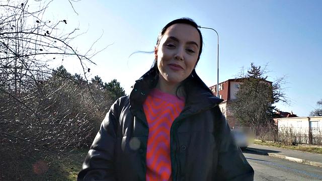 Public drilled outdoor by horny POV fucker