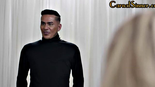 Cute blonde bae smashed in bi 3some