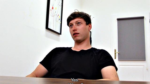 Cockriding Euro filled in anal hole with nice cock