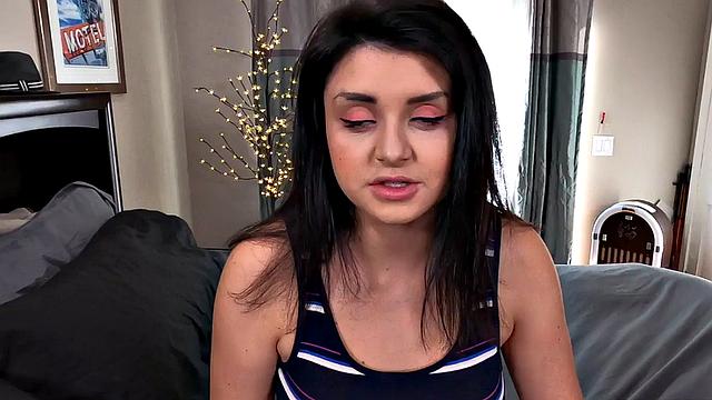 Cute stepdaughter blows and takes taboo shaft in POV action