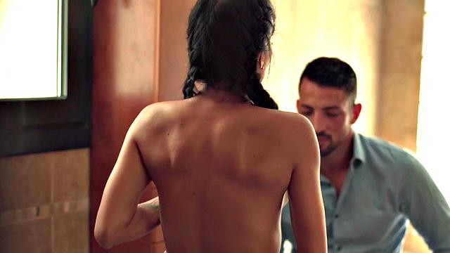 Sinful babe deepthroating and riding lovers cock